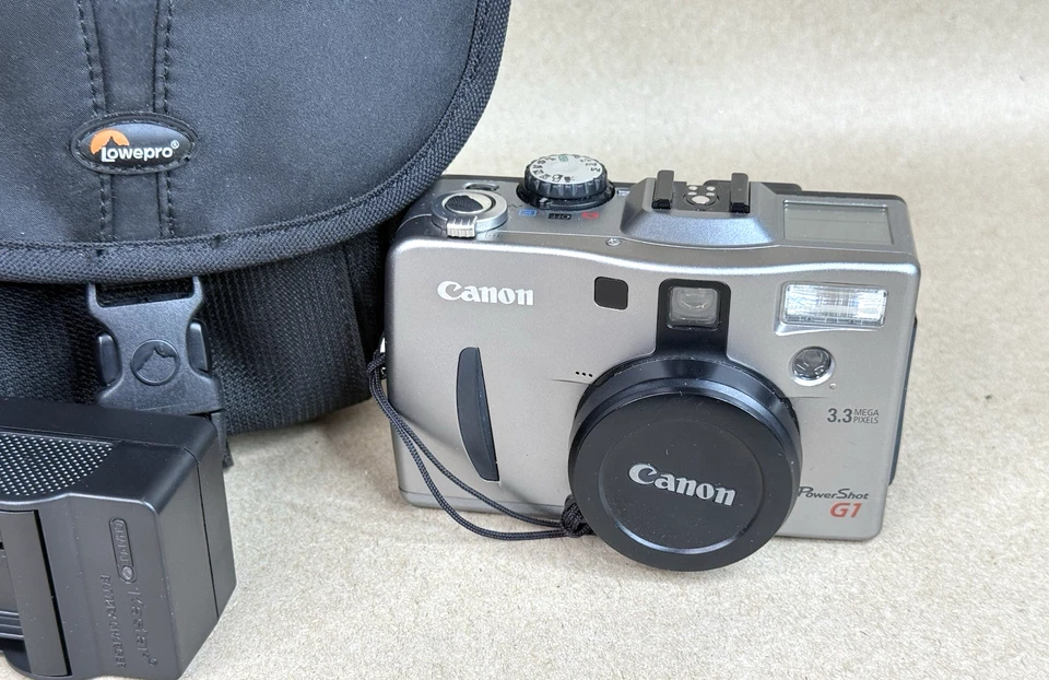 佳能 Powershot G1 300 万像素 数码相机 带 3 倍光学变焦-清洁/工作 — 第 3/4 张图片