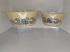 2 Vintage Pyrex Corning Homestead Country Living Casserole 1 Qt 2.5 Qt NO LIDS