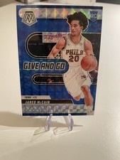 2024-25 Panini Mosaic - Give and Go Jared McCain #5 Mosaic Prizm (RC)