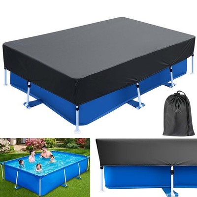 87x59 Rectangular Pool Cover Drawstring 7 ft with 7 x 4 Above Ground Pool 86 ...
