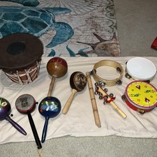Atlas KIDS', Bahamas, Mexico, Melissa Doug.Drums, Shakers, Flute, bells