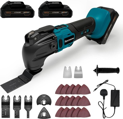 Akku Oszillierendes Multitool mit 2x2000mAh Akku, Akku-Multitool