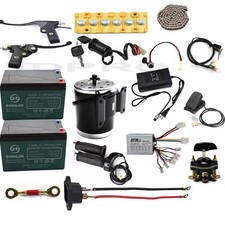 MY1020 24V 500W Electric Brush Motor Kit Battery E-Bike Scooter Go Kart ATV Quad