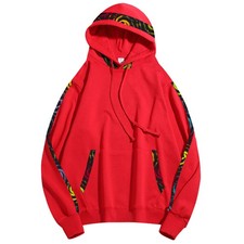 Men's African Print Hoodie, Tribal Geometric Pullover, Casual Fleece Sweatshirt