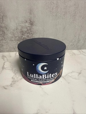 LullaBites Natural Sleep Gummies Made in USA 60 Gummies-30 Servings Free ship