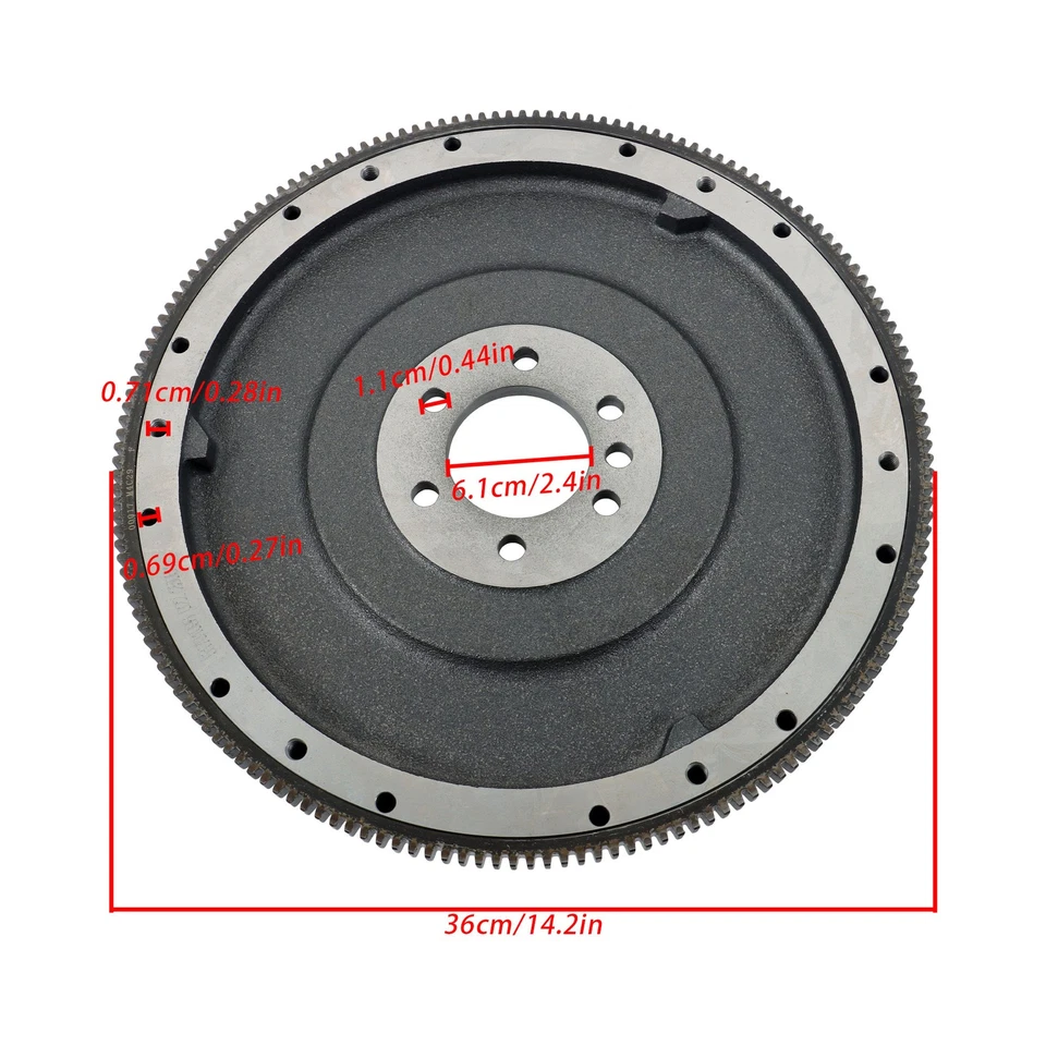 1* Ajuste para Chevy C10 C20 Pickup K10 Suburban G10 P20 Van Malibu embrague volante de inercia Foto 3 de 4