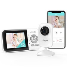 Simyke Upgrade Video Baby Monitor,WiFi Baby Camera,2.8" Display and App Contr...