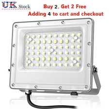 LED Floodlight Spot Light Watt Security Flood Lights Outdoor Garden Lamp IP66 UK