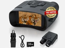 Binoculares con vision nocturna vinoculares night vision LCD Infrared largavista