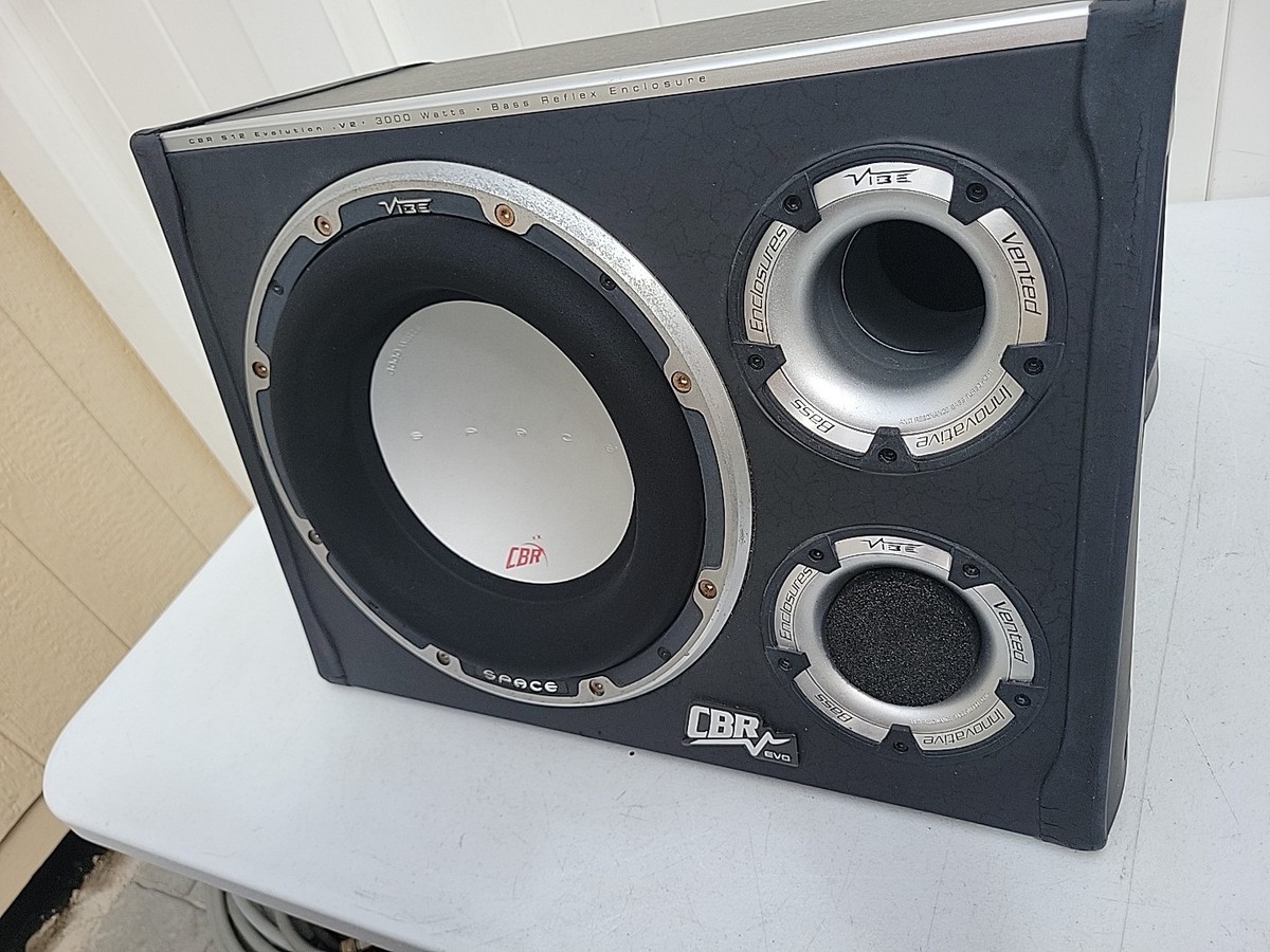 Vibe CBR S12 V2 3000 Watt Bass Reflex Enclosure Subwoofer