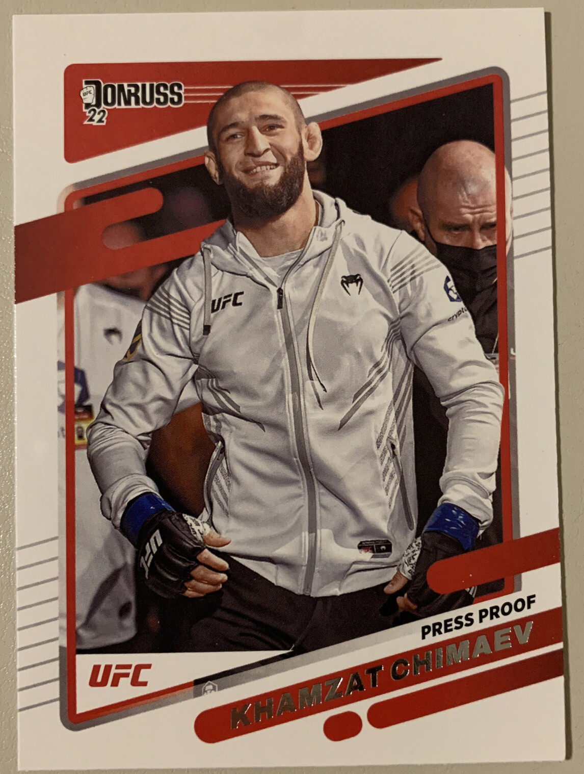 2022 Donruss UFC Base Press Proof Silver #14 Khamzat Chimaev - Middleweight