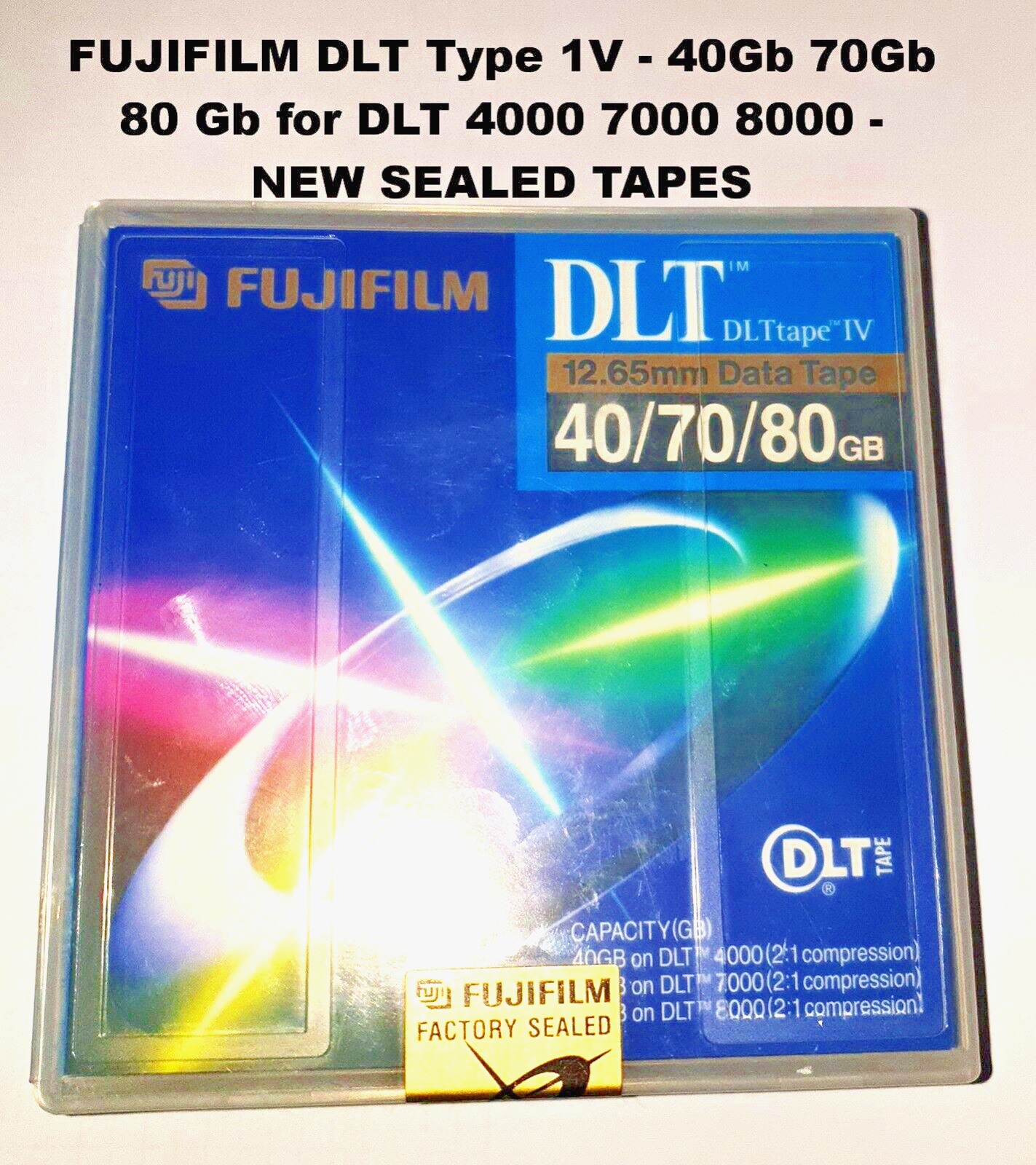 FUJIFILM DLT tape Type 1V - 40Gb 70Gb 80 Gb for DLT 4000 7000 8000 - NEW SEALED