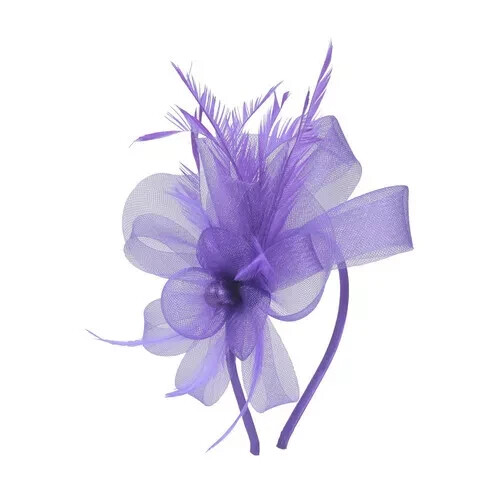 Fascia donna perle fascinator fascia Alice matrimonio donna giorno ballo Royal Ascot - Foto 25 di 33