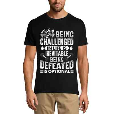 ULTRABASIC Herren T-Shirt Besiegt werden ist eine lustige Gymnastikoption
