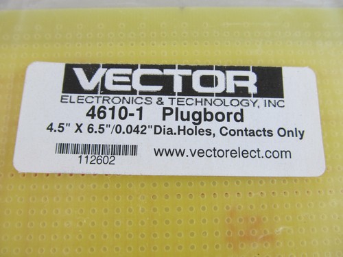 Vector 4610-1 Plugboard 4.5" x 6.5" .042" Dia Holes STD BUS NEW - Picture 2 of 4