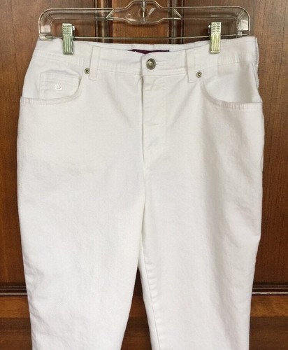 Gloria Vanderbilt White Jeans Stretch 