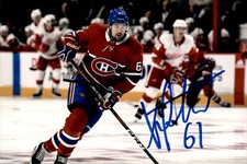 Xavier Ouellet Signed Autographed 4x6 Photo Montreal Canadiens #3
