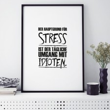 JUNIWORDS Poster mit Rahmen Der Hauptgrund f�...