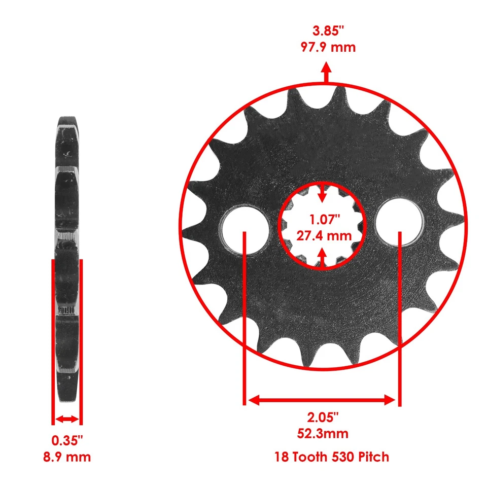 Комплект золотой уплотнительной цепи привода и звездочек для Kawasaki ZX1200 Ninja ZX12R 2000-05 - Изображение 3 из 4
