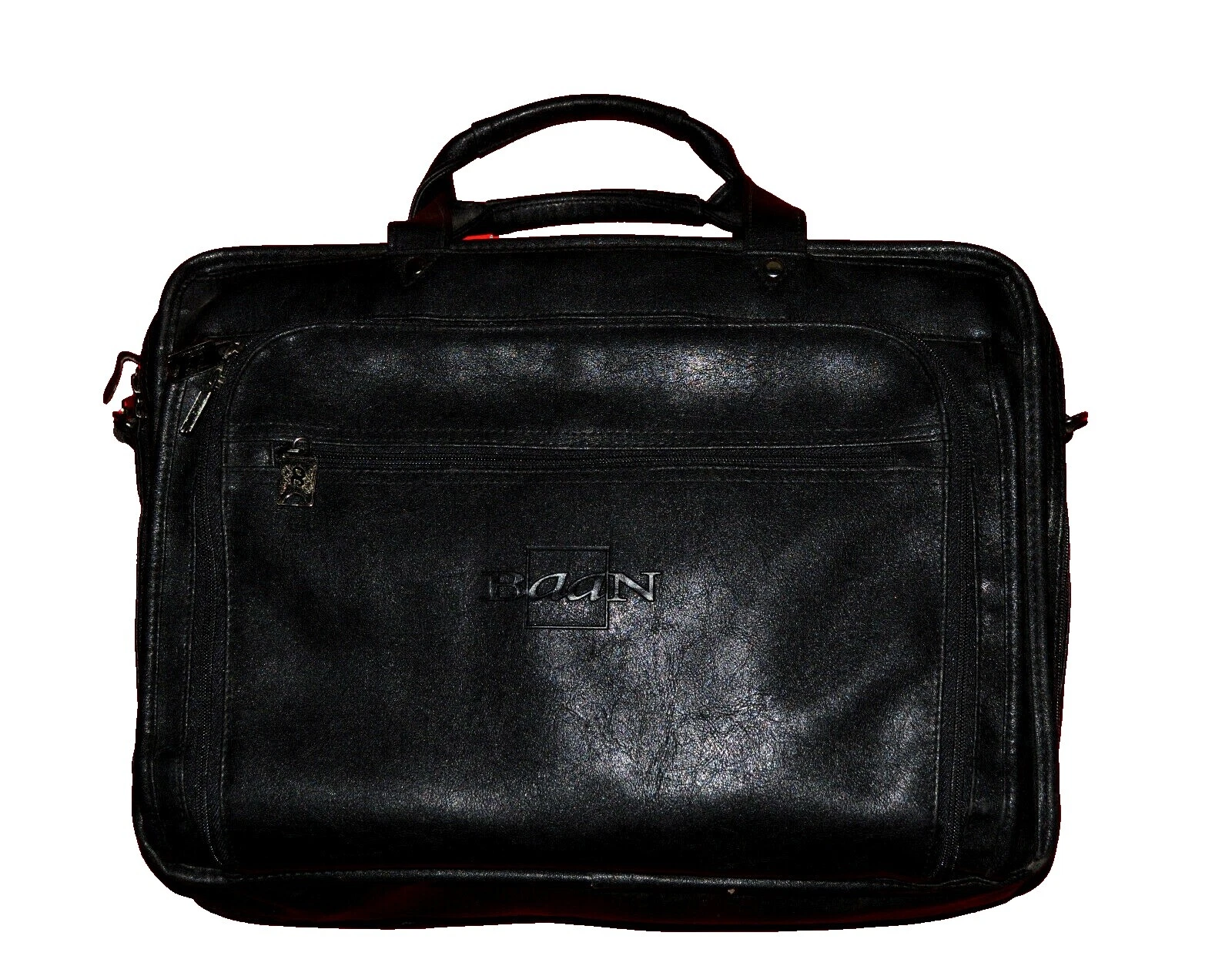 Black Leather Vintage Travel Bags&Hand Luggages Travel Accessories