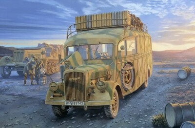 Roden 1/35 WWII Opel Blitz 3.6-47 Type W39 Stabswagen Omnibus