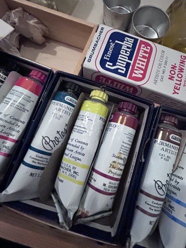 Vintage 1976 Grumbacher 515 Oil Paint Set in 293 Sketch Box–NOS Artist Kit /Case - Picture 11 of 24