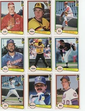 1982 DONRUSS Baseball Complete Your Set 1-250