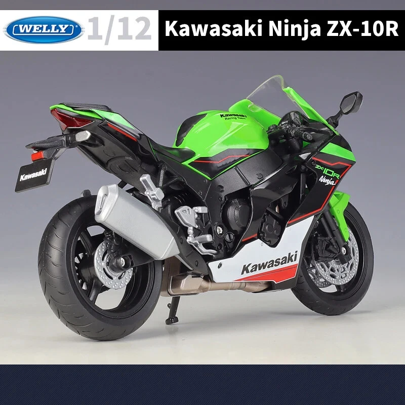 Moto Miniature WELLY 1/12 Kawasaki Ninja ZX10R Model Toy Modèle Réduit - Photo 2/4