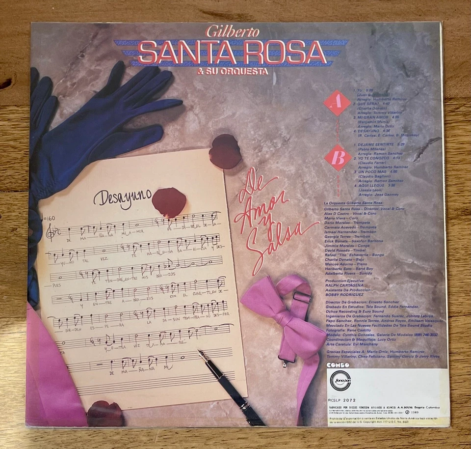 Gilberto Santa Rosa Y Su Orquesta - De Amor Y Salsa - Image 2 of 4