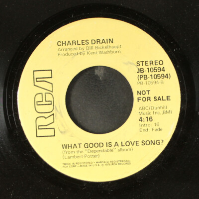 Charles Drain: Ich Werde Bleiben / Was Ist Ein Liebeslied RCA 7'' Single 45 U/min