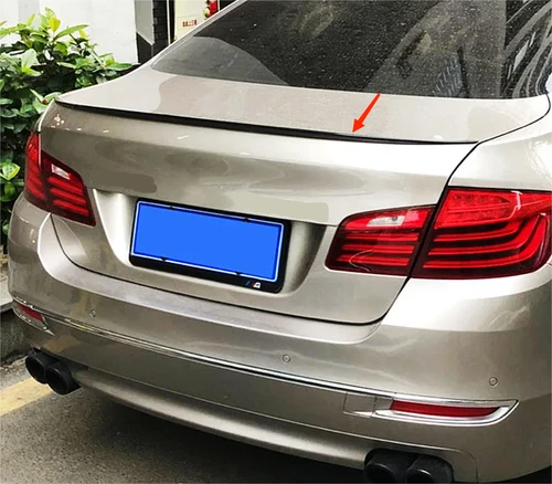 Glossy Black Rear M5 Style Spoiler Wing Fit 2011-2017 BMW 5 Series F10 Sedan 4DR - Picture 5 of 8