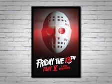 Friday The 13th Part 5 Movie 1985 New Beginning Movie Crystal Lake Jason Poster