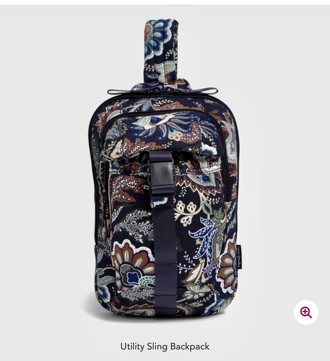 Vera Bradley Utility Sling Backpack Java Navy Camo NWT | eBay display picture 1