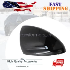 Black Left Driver Side Mirror Cover Cap Shell For Chevrolet Cruze 2017-2019 New