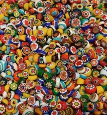 Rare Vintage Round Millefiori Fusing Discs 25gram