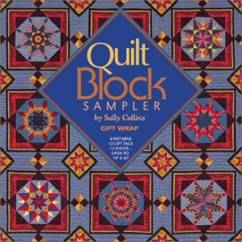 Quilt Patterns Gift Wrap Ser. Quilt Block Sampler Gift Wrap by Sally