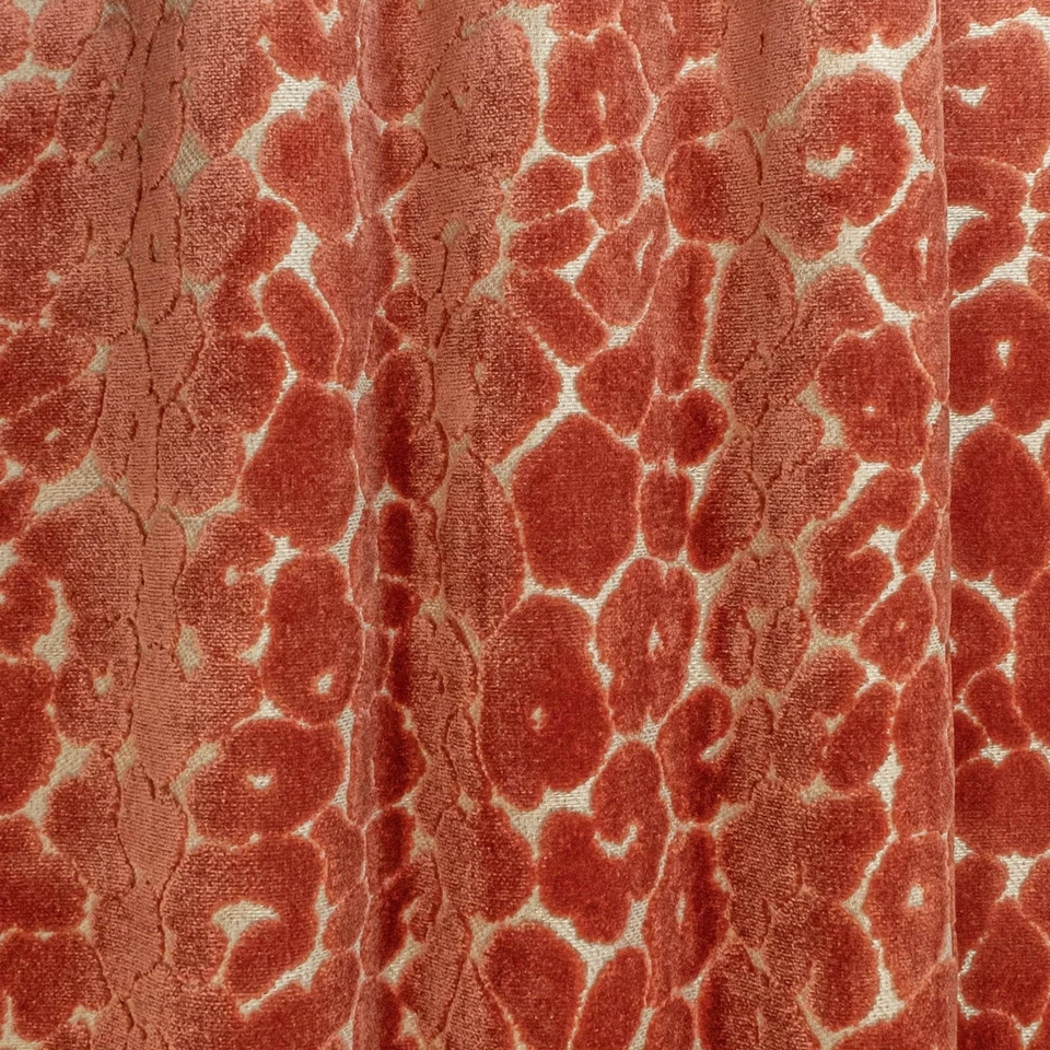 Tela de terciopelo con corte de leopardo piel animal coco RM - rugido / flamenco 5,75 yardas Foto 4 de 4
