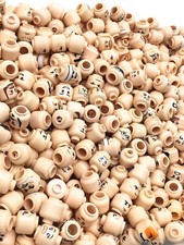 LEGO LOT OF 25 MINIFIGURE HEAD PIECES RANDOMLY PICKED FLESH TONE STAR WARS HEROS