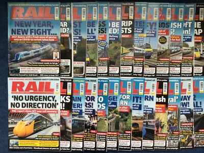 Rail Magazine 2021 Editions issues #922 - 947 joblot 26 copies