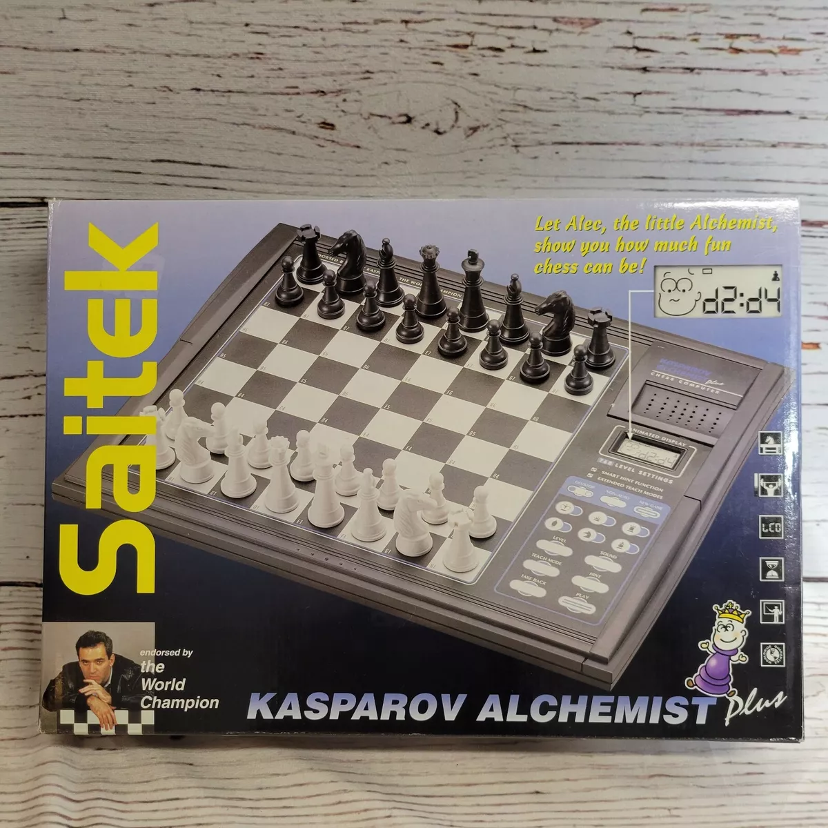 VINTAGE KASPAROV ALCHEMIST CHESS COMPUTER ~ ELECTRONIC CHESS SET ~ COMPLETE