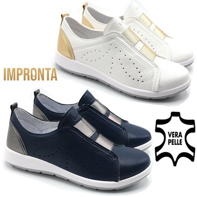 Scarpe Donna Inblu Senza Lacci Estive Plantare Pelle Comode Basse Slip On  Legger | eBay