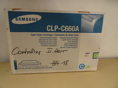 Original Samsung CLP-C660A / Toner Cyan in OVP