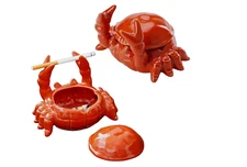 New Ceramic Ashtray Cigarette Smoking Crab Ash Tray Crab Ashtray Home Pub Garden