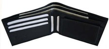 Genuine Leather Men's Bifold Wallet Credit Card ID Coin Holder
