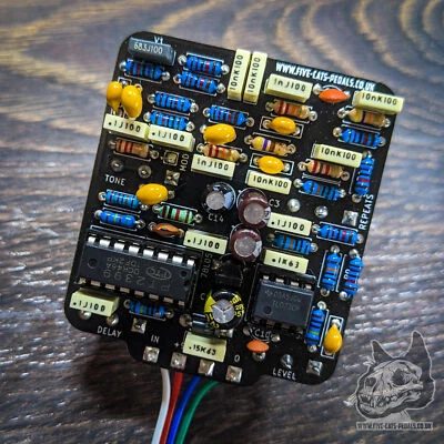 Echoes - Wampler Faux Analog Echo Clone - Guitar Pedal DIY - Five Cats Pedals