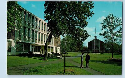 c1950's Albright College Building Campus Students Reading Pennsylvania Postcard