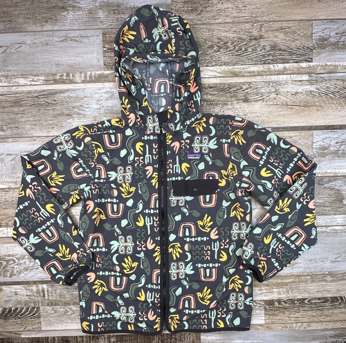 Kids XL Patagonia Baggies jacket birds fish