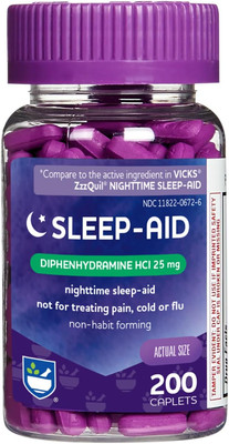 Natural Sleep Aid Caplets, Diphenhydramine Hcl, 25Mg - 200 Count | Sleeping Pill