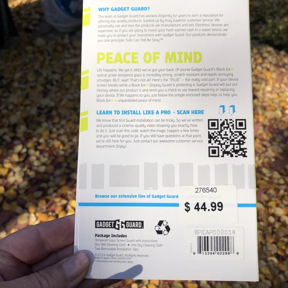 Gadget Guard Black Ice+ Plus Edition Apple iPhone 6s/7/8 Plus NUEVO/SIN ABRIR Foto 2 de 2