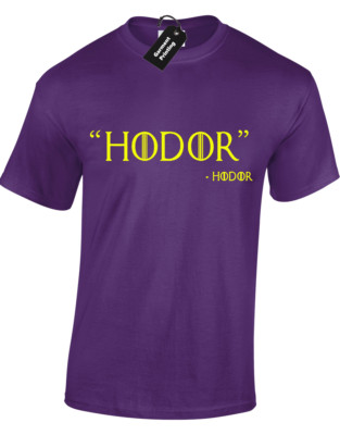 HODOR HERREN T-SHIRT GAME OF SNOW THRONES JON NIGHTS WATCH FAN DESIGN GESCHENK GESCHENK